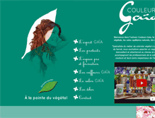 Tablet Screenshot of couleursgaia.com